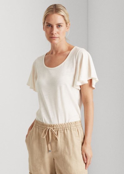 Women's Ralph Lauren Cotton Scoopneck T Shirts | 782019JUN